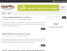 Tablet Screenshot of blog.iasi4u.ro